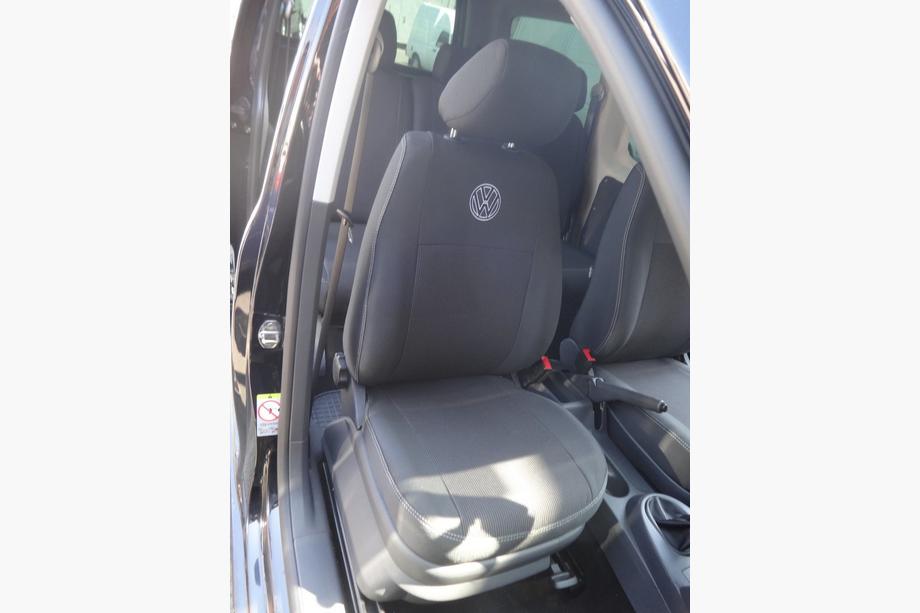 Volkswagen Caddy 2004-2010 Autositzbezüge (Stoff, Classik) Kompletter Innenraum (7 Sitze) Foto 3