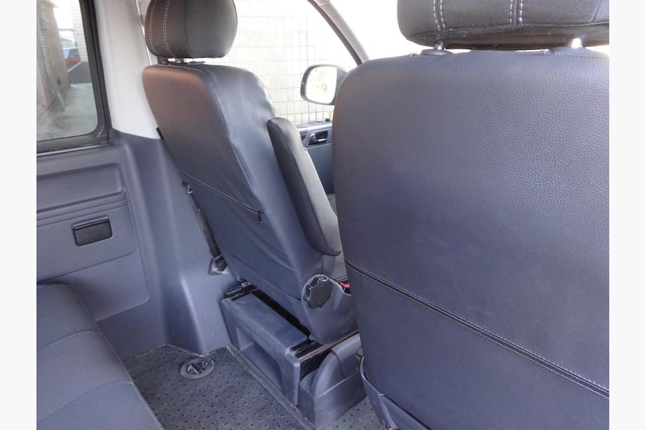 Volkswagen T5 2010-2015 Autositzbezüge (Kunstleder↗Stoff, Premium) Vordersitze (1+1) Foto 7