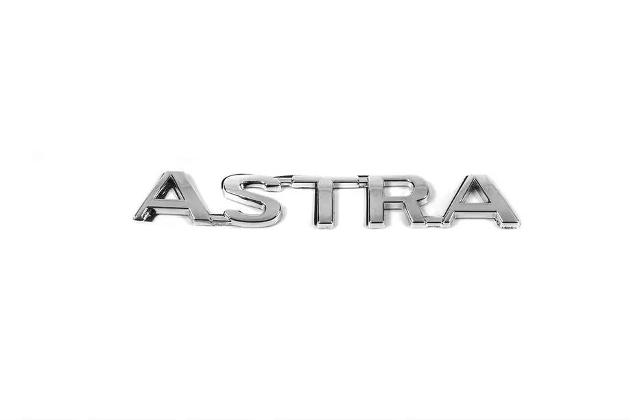 Opel Astra G classic 1998-2012 Schriftzug Astra (124mm x 18mm) Image