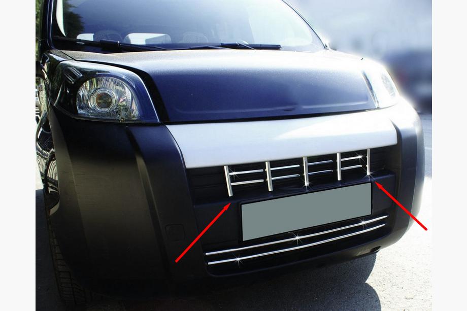 Peugeot Bipper 2008-2017 Grillabdeckung (13-teilig, Edelstahl) Foto 1