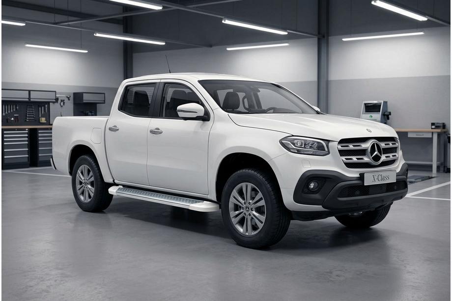 Mercedes X class 2017-2020 Seitenschweller Allmond White (2 Stk., Aluminium) Foto 1