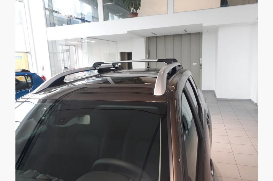 Dacia Duster 2018-2024 Dachträger für integrierte Reling ohne Schloss (2 Stk) Schwarz Foto 2