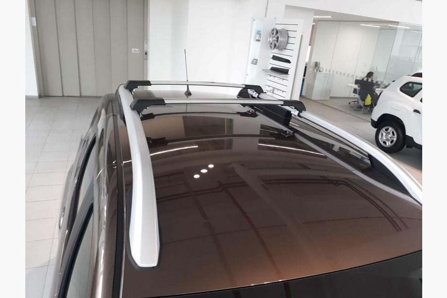 Dacia Duster 2018-2024 Dachträger für integrierte Reling ohne Schloss (2 Stk) Schwarz Foto 3