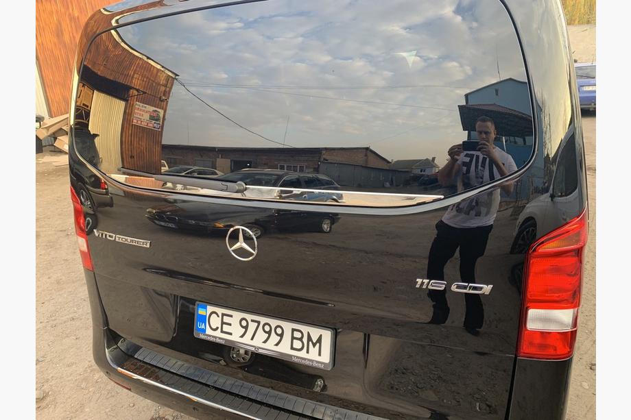 Mercedes Vito/V-class W447 2014- Chromleiste Heckscheibe (kleines Glas) Edelstahl OmsaLine - Italienischer Edelstahl Foto 4