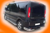 Nissan Primastar 2002-2014 Hintere Eckschutzrohre AK003-doppelt (Edelstahl) Foto 1
