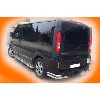 Hintere Eckschutzrohre AK003-doppelt (Edelstahl) Opel Vivaro 2001–2015 Foto 2