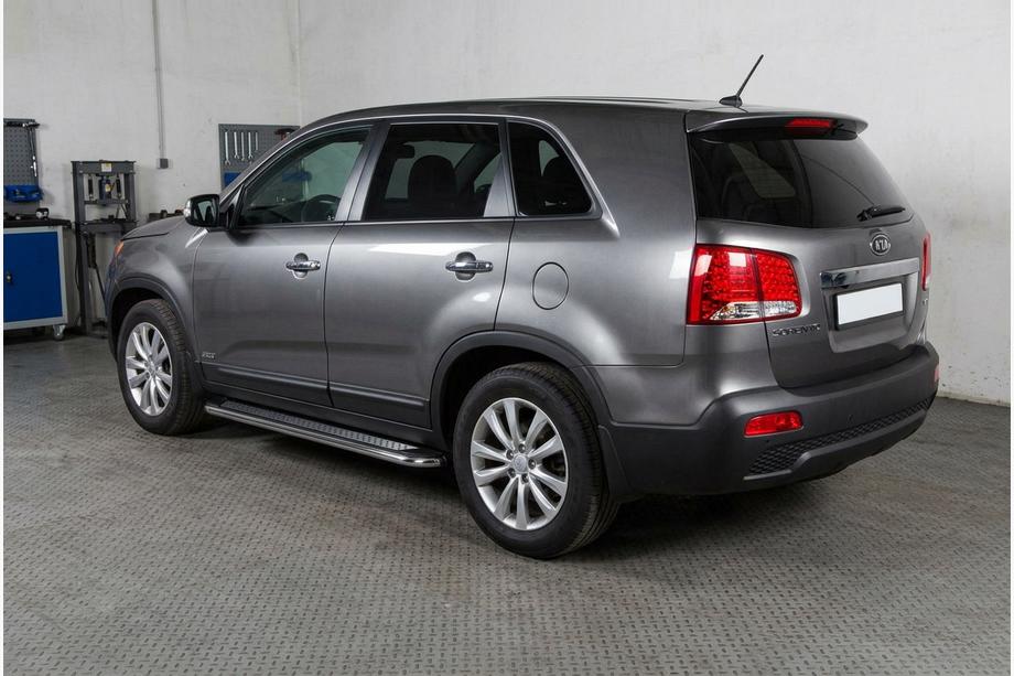 Kia Sorento II XM 2009-2014 Seitenschweller Maydos V2 (2 Stk., Aluminium & Edelstahl) 2013-2016 Image