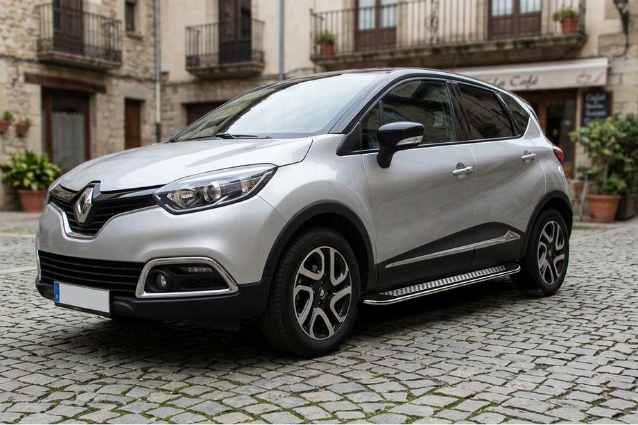 Renault Captur 2013-2019 Seitenschweller Maydos V2 (2 Stk., Aluminium & Edelstahl) Image