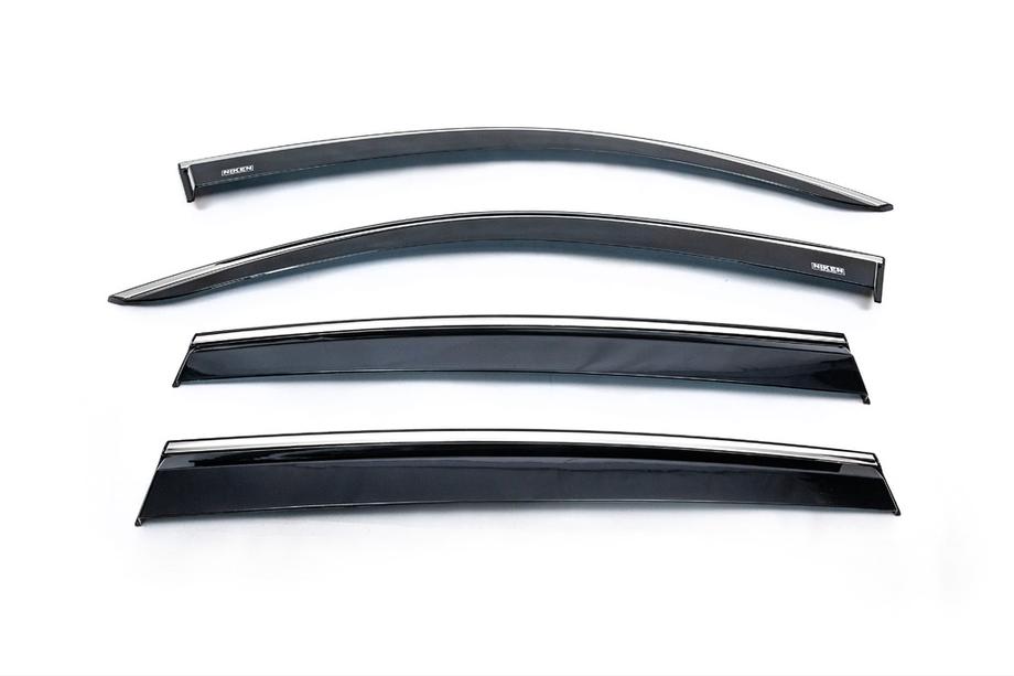 Volkswagen Tiguan 2016-2023 Windabweiser mit Chromleiste (4 Stk., Niken) Foto 1