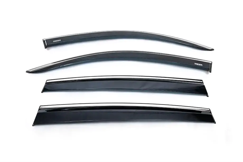Volkswagen Tiguan 2016-2023 Windabweiser mit Chromleiste (4 Stk., Niken) Foto 1