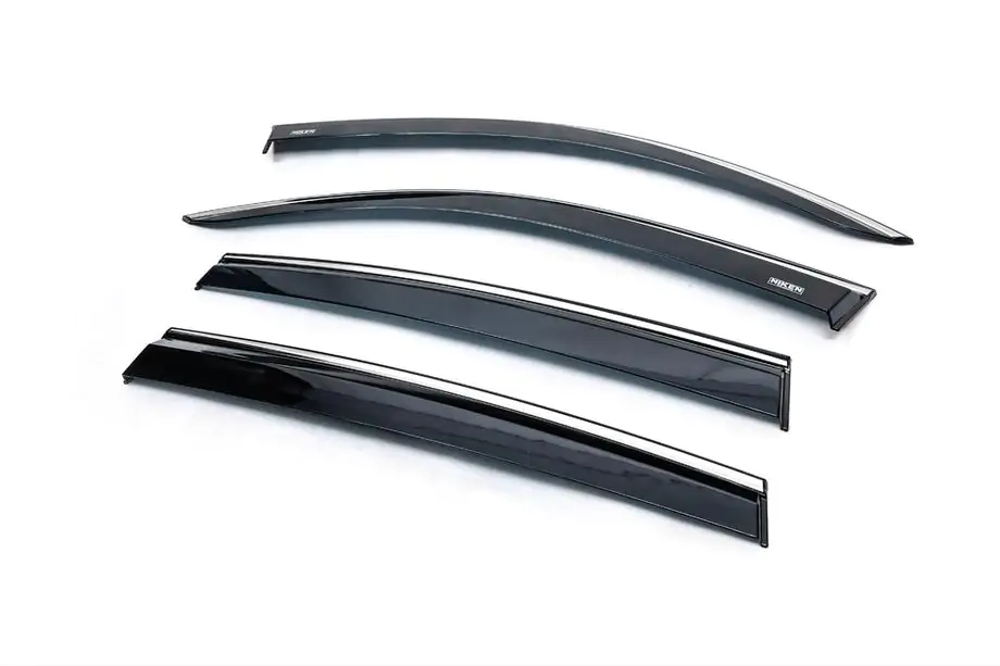 Volkswagen Tiguan 2016-2023 Windabweiser mit Chromleiste (4 Stk., Niken) Foto 2