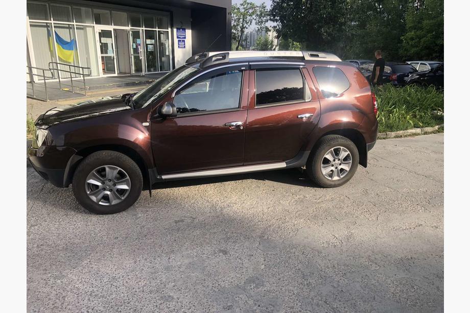 Renault Duster 2008–2017 Windabweiser mit Chromleiste (4 Stk, Niken) Foto 1