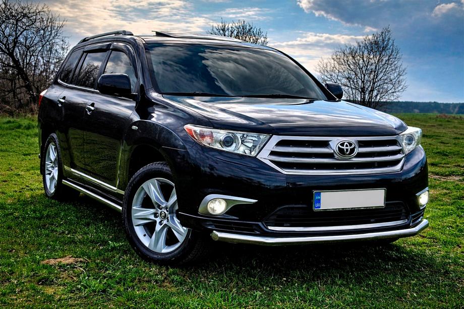 Toyota Highlander 2008-2013 Frontschutzbügel ST008 (2010-2013, Edelstahl) Foto 2
