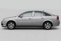 Opel Vectra C 2002-2008 Chrom Türsäulen Abdeckung (6 Stk, Edelstahl) Foto 3