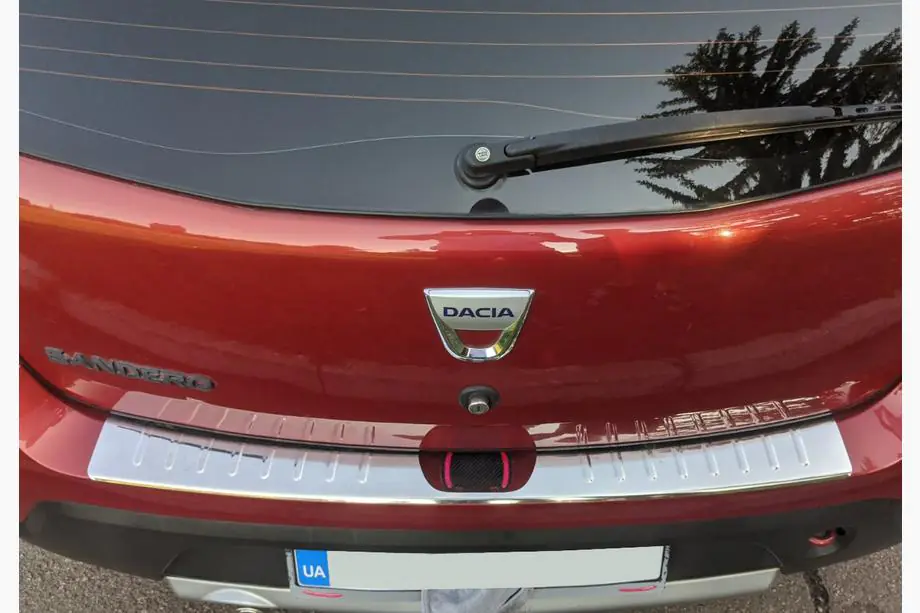 Dacia Sandero 2007-2013 Heckstoßstangenschutz Carmos V1 Edelstahl Image