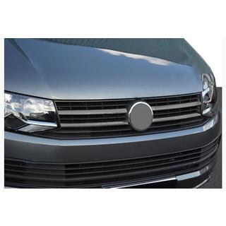 Grill Blenden Schwarz Chrom 2015-2019 (4 Stk, Edelstahl) Volkswagen T6 2015-2024 Foto 1