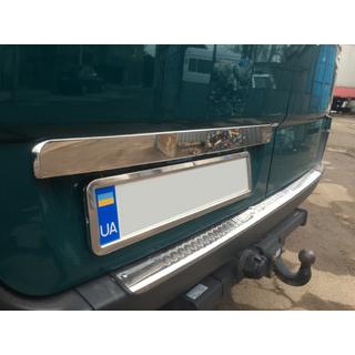 Kofferraumleisten über dem Kennzeichen BlackChrome (Edelstahl) Volkswagen Crafter 2006-2016 Foto 1