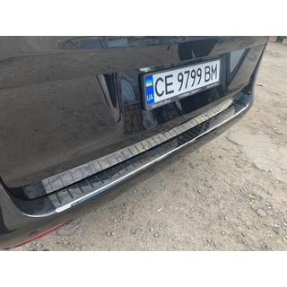 Heckstoßstangenabdeckung OmsaLine Schwarz Chrom (Edelstahl) Mercedes Vito/V-class W447 2014- Foto 3