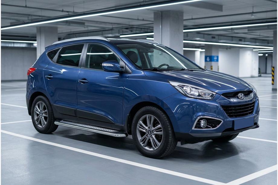 Hyundai IX-35 2010-2015 Seitenschweller Maydos V2 (2 Stk., Aluminium & Edelstahl) Foto 1