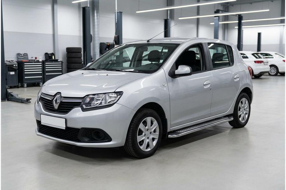 Dacia Sandero 2013-2020 Seitenschweller Maydos V2 (2 Stk., Aluminium & Edelstahl) Foto 1