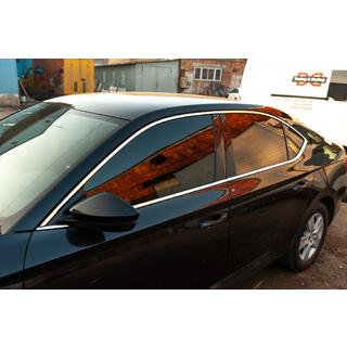 Komplette Fensterumrandung Edelstahl Skoda Superb 2015-2024 Foto 3