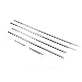 Chrom Fensterleisten Abdeckungen (6 Stk, Edelstahl) Mercedes C-class W204 2007-2015 Foto 4