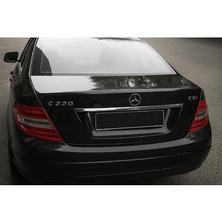 Chromleiste über dem Kennzeichen (Edelstahl) Mercedes C-class W204 2007-2015 Foto 1