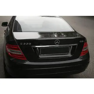 Chromleiste über dem Kennzeichen (Edelstahl) Mercedes C-class W204 2007-2015 Foto 1