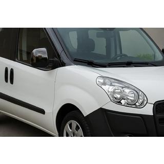 Spiegelabdeckungen Schwarz Chrom (2 Stk., Kunststoff) Fiat Doblo II 2010-2022 Foto 1