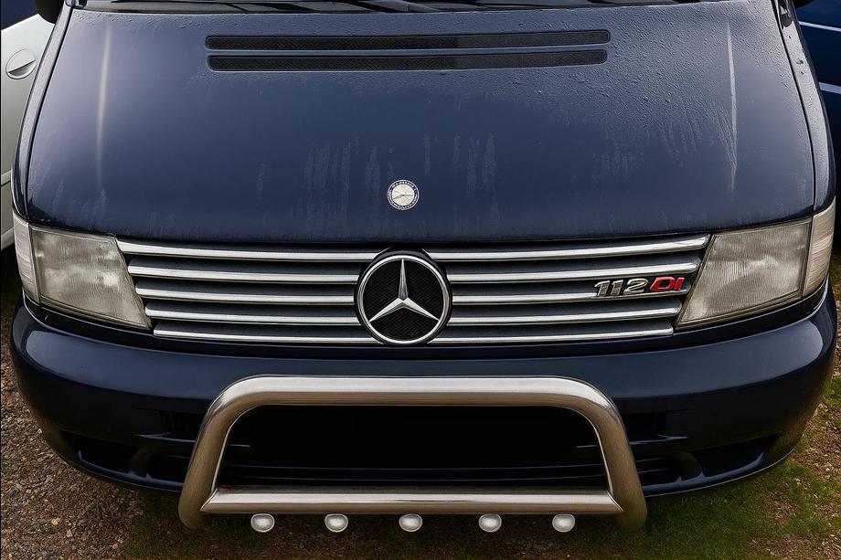 Mercedes Vito W638 1996-2003 Chrom Kühlergrill Blenden (V-class, Edelstahl) 8-teilig Foto 3