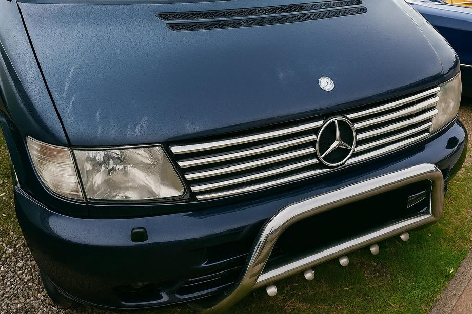 Mercedes Vito W638 1996-2003 Chrom Kühlergrill Blenden (V-class, Edelstahl) Image