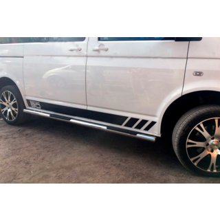 Seitliche Rohre (2 Stk., Edelstahl) Volkswagen T6 2015-2024 Foto 3