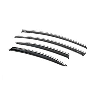 Windabweiser mit Chromleiste (4 Stk, Niken) Honda Civic Sedan VIII 2006-2011 Foto 3