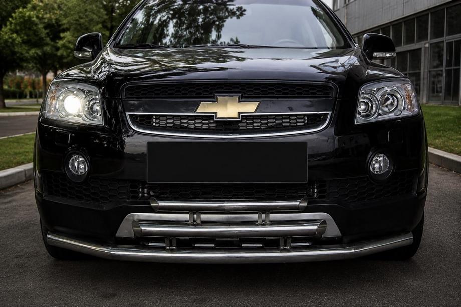 Chevrolet Captiva 2006-2019 Frontschutzbügel 3-fach (Edelstahl) Foto 1