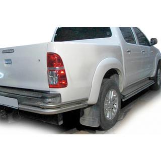 Hintere Eckschutzrohre AK003-Doppelt (Edelstahl) Toyota Hilux 2006-2015 Foto 1