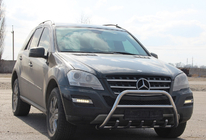 Mercedes ML W164 2005-2011 Frontbügel WT003 (Edelstahl) Foto 2