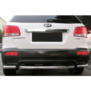 Hintere Eckschutzrohre mit Mittelteil AK007-3 (2 Stk., Edelstahl) Kia Sorento II XM 2009-2014 Foto 1