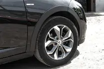 Renault Megane III 2009-2016 Kotflügelverbreiterungen (8 Stk, schwarz) SW, ABS-Kunststoff Foto 6