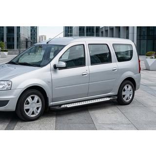 Trittbretter X5-Typ (2 Stk, Alu) Dacia Logan MCV 2004-2014 Foto 1