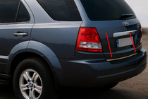 Kia Sorento I BL 2002-2009 Kofferraumleiste Edelstahl Foto 1