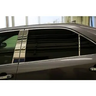 Edelstahl Türsäulen Zierleisten (6 Stk) Mercedes E-сlass W210 1995-2002 Foto 3