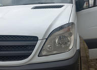 Mercedes Sprinter W906 2006–2018 Scheinwerferblenden Gerade (schwarz, ABS, 2006-2013) Foto 3