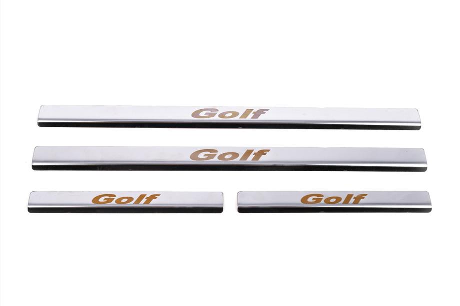 Volkswagen Golf 6 2008-2014 Einstiegsleisten Carmos V1 Edelstahl 4-türig Foto 2
