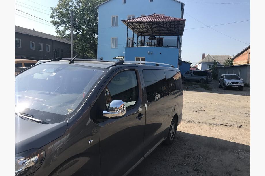 Citroen Jumpy/Dispatch 2017- Dachreling Chrom Mittlere Basis, Metallfuss Foto 2
