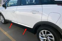 Opel Crossland X 2017-2024 Türleisten Edelstahl (4 Stk.) Foto 1