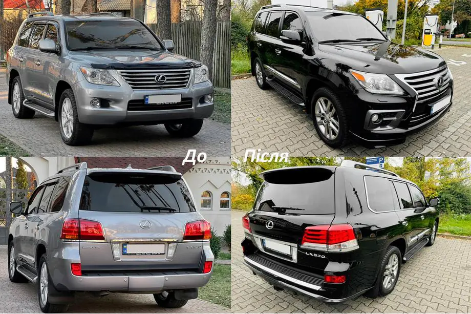 Lexus LX570/450d 2008-2022 Facelift Bodykit Auto 2008-2012 auf 2012-2016 F-Sport Foto 3