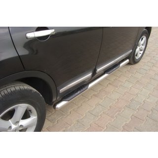 Seitliche Rohre (2 Stk., Edelstahl) Nissan Qashqai 2010-2014 Foto 3