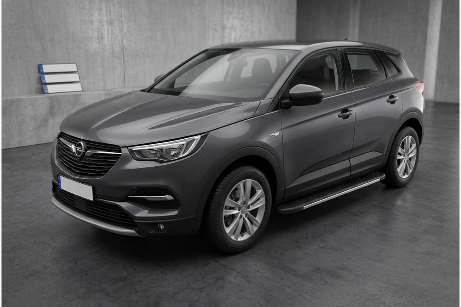 Opel Grandland X 2017- Seitenschweller Bosphore Grey (2 Stk., Aluminium) Foto 1
