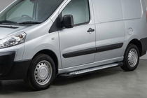 Peugeot Expert 2007-2016 Trittbretter Allmond Grey (2 Stk., Alu) Foto 1