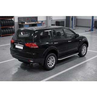 Trittbretter Maydos V1 (2 Stk., Aluminium & Edelstahl) Mitsubishi Pajero Sport 2008-2015 Foto 1
